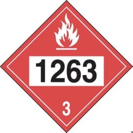Accuform 4DIGIT DOT PLACARDS HAZARD CLASS 3 MPL737VS50 MPL737VS50